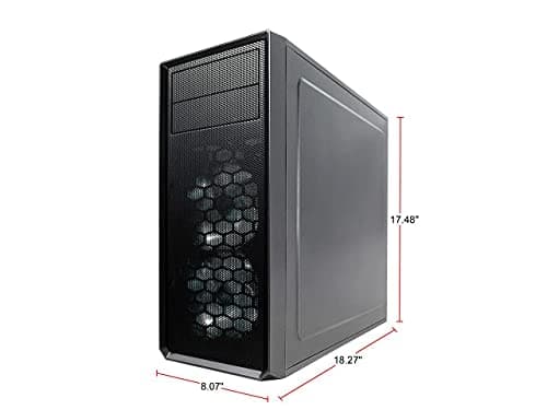Fractal Design Focus G ATX Mid Tower Black / Gray Acrylic Side Panel USB 3.2 Gen 1 Type-A USB 2.0 Type-A image