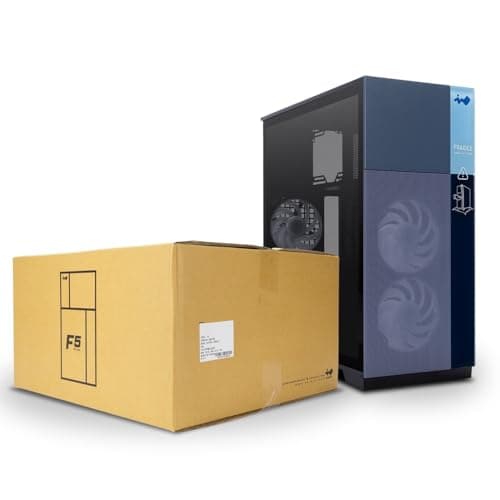 In Win F5 ATX Full Tower Black with Tempered Glass Side Panel and Front Panel USB 3.2 Gen 2x2 Type-C, USB 3.2 Gen 1 Type-A image