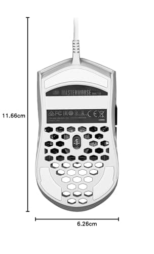 Cooler Master MM710 Glossy White Wired Optical Mouse image