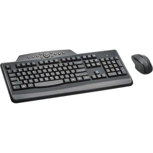Kensington Pro Fit Wireless Media Desktop Set Ergonomic Keyboard with Optical Mouse image