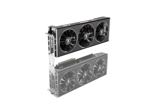 XFX Speedster MERC319 AMD Radeon RX 6750XT Black Gaming Graphics Card with 12GB GDDR6 HDMI 3xDP, AMD RDNA 2 RX-675XYTBDP image
