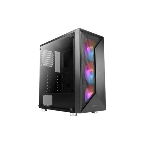Antec NX320 ATX Mid Tower Black with Tempered Glass Side Panel and USB 3.2 Gen 1 Type-A, USB 2.0 Type-A image