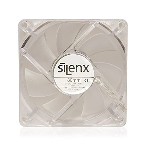 SilenX Effizio 80mm Clear Red LED 32 CFM image