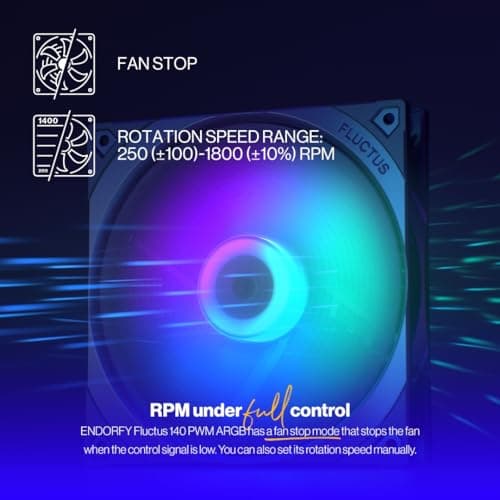 ENDORFY Fluctus 140mm Addressable RGB PWM Black 1-Pack image