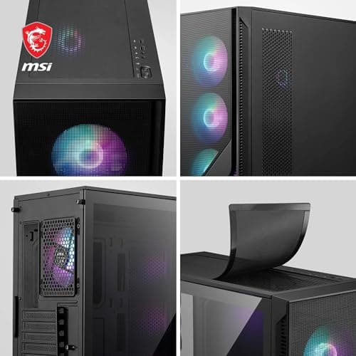 MSI MAG FORGE 320R AIRFLOW ATX Mid Tower Black Tempered Glass image