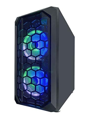 Apevia Prodigy Micro ATX Mini Tower Black with Tempered Glass Side Panel and USB 3.2 Gen 1 Type-A, USB 2.0 Type-A image