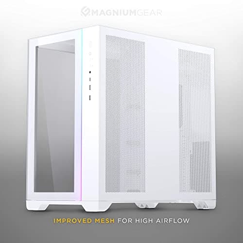 MagniumGear NEO QUBE 2 ATX Mid Tower White Tempered Glass Side Panel image