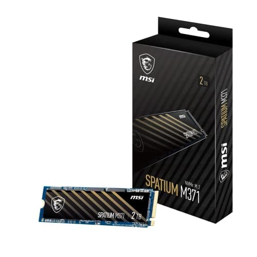 MSI SPATIUM M371 2TB SSD M.2-2280 PCIe 3.0 x4 NVMe image