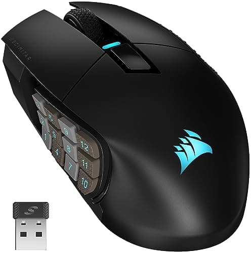 Corsair Scimitar Elite Wireless MMO Wireless/Bluetooth/Wired Optical Mouse image