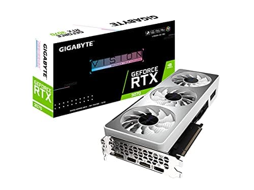 Gigabyte VISION OC Rev 2.0 GeForce RTX 3070 LHR 8GB GDDR6 Silver / White main image