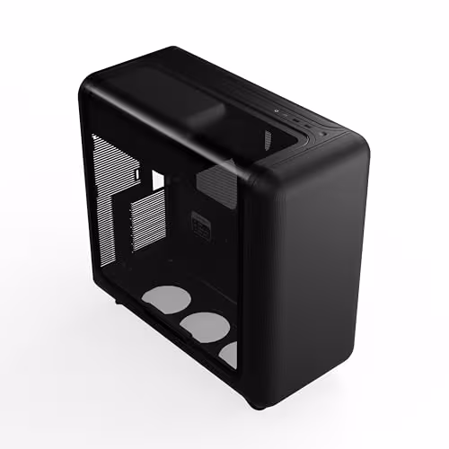 HYTE X50 ATX Mid Tower Black with Tempered Glass Side Panel and USB 3.2 Gen 2x2 Type-C, USB 3.2 Gen 1 Type-A image