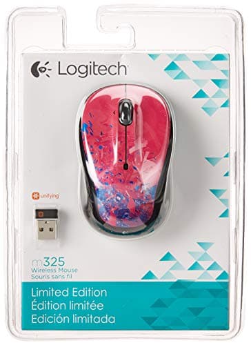 Logitech M325 Spontaneous Pink Wireless Optical Mouse image