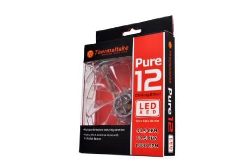 Thermaltake Pure 120mm Clear Red LED 40.99 CFM image