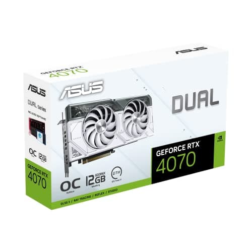 Asus DUAL OC GeForce RTX 4070 12GB GDDR6X White image