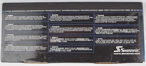 SeaSonic G12 GC Black / Blue 750W Non-Modular 80+ Gold image