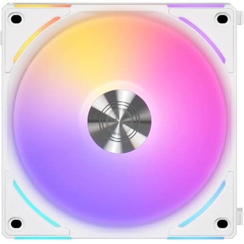 Lian Li UNI FAN AL120 V2 120mm White PWM Addressable RGB 77.3 CFM image
