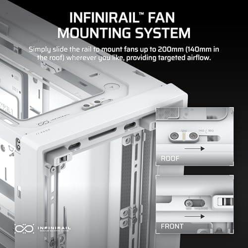 Corsair FRAME 4000D Modular Mid-Tower PC ATX Case - White image