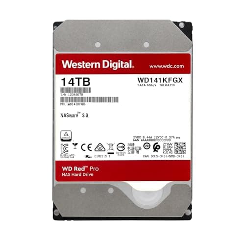 Western Digital Red Pro 14TB HDD 7200RPM 3.5" SATA 6.0 Gb/s image