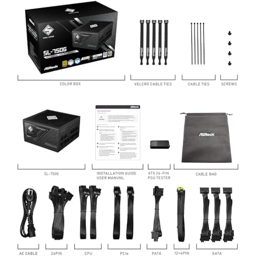 ASRock Steel Legend SL-750G Black 750W Fully Modular 80+ Gold image