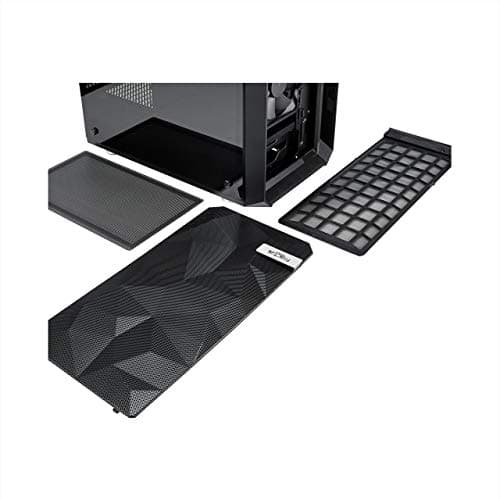 Fractal Design Meshify C Mini Micro ATX Mini Tower Black with Tinted Tempered Glass Side Panel and USB 3.2 Gen 1 Type-A image