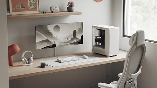 Fractal Design Epoch ATX Mid Tower White with Tempered Glass Side Panel and USB 3.2 Gen 2x2 Type-C, USB 3.2 Gen 1 Type-A image