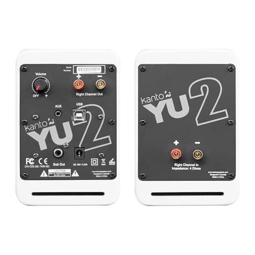 Kanto YU2MW 2.0 Channel 50 W White / Black Speaker System image
