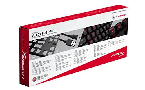 HyperX Alloy FPS Pro - Tenkeyless Mechanical Gaming Keyboard - 87-Key, Ultra-Compact Form Factor - Linear & Quiet - Cherry MX Red - Red LED Backlit (HX-KB4RD1-US/R1) image