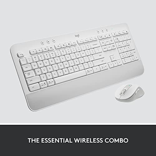 Logitech Signature MK650 Wired/Bluetooth/Wireless Standard Keyboard With Laser Mouse image