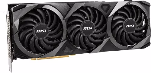 MSI GeForce RTX 3080 12GB LHR VENTUS 3X PLUS OC 12GB GDDR6X Black / Gray image