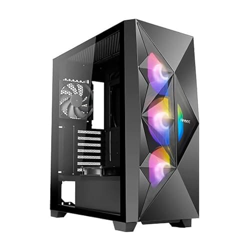 Antec Dark League DF800 FLUX ATX Mid Tower Black with Tempered Glass Side Panel and USB 3.2 Gen 1 Type-A image