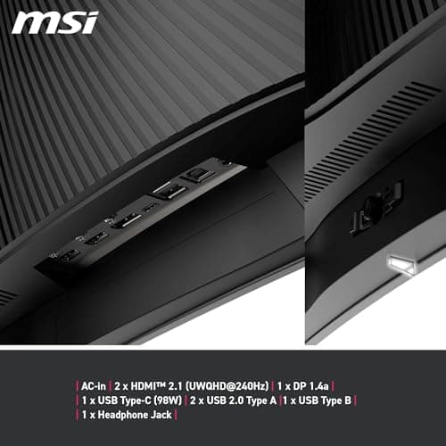 MSI MPG 341CQPX 34" 3440x1440 240Hz QD-OLED Curved Monitor image