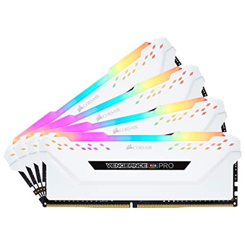 VENGEANCE RGB PRO SL 64GB (4 x 16GB) DDR4 DRAM 3600MHz C18 Memory Kit – White image
