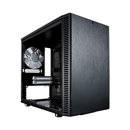 Fractal Design Define Nano S Mini-ITX Desktop Black with Acrylic Side Panel and USB 3.2 Gen 1 Type-A image