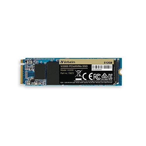 Verbatim Vi3000 512GB SSD M.2-2280 PCIe 3.0 x4 NVMe image
