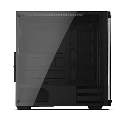 KRUX Leda ATX Mid Tower Black with Tempered Glass Side Panel and USB 3.2 Gen 1 Type-A USB 2.0 Type-A image