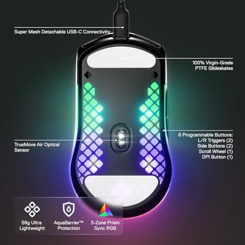 SteelSeries Aerox 3 (2022) Wired Optical Gaming Mouse image