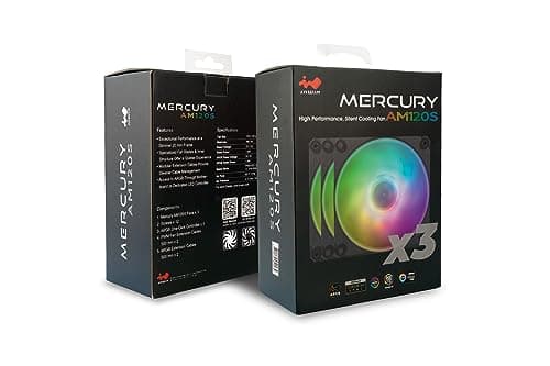 In Win Mercury AM120S 120mm Black / White PWM ARGB 3-Pack image