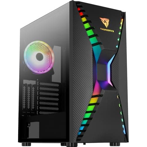 Aerocool Cronus ATX Mid Tower Black with Tempered Glass Side Panel and USB 3.2 Gen 1 Type-A image