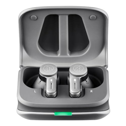 Audio-Technica ATH-TWX7 Closed Earbud With Microphone Headset image