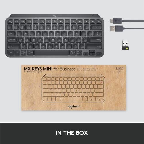 Logitech MX Keys Mini for Business Bluetooth/Wireless/Wired Mini Keyboard image