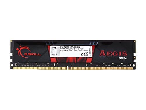 G.Skill Aegis Black / Red DDR4-2400 CL15 16GB (1x16GB) image
