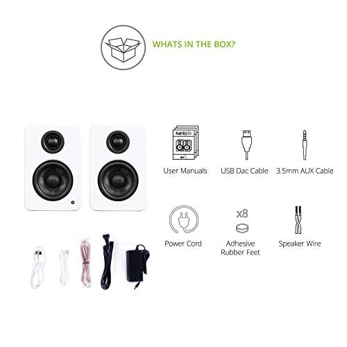 Kanto YU2MW 2.0 Channel 50 W White / Black Speaker System image