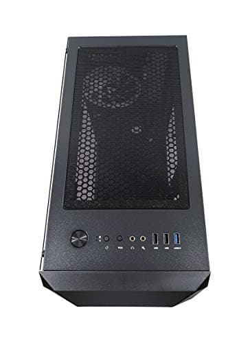 Apevia Prodigy Micro ATX Mini Tower Black with Tempered Glass Side Panel and USB 3.2 Gen 1 Type-A, USB 2.0 Type-A image