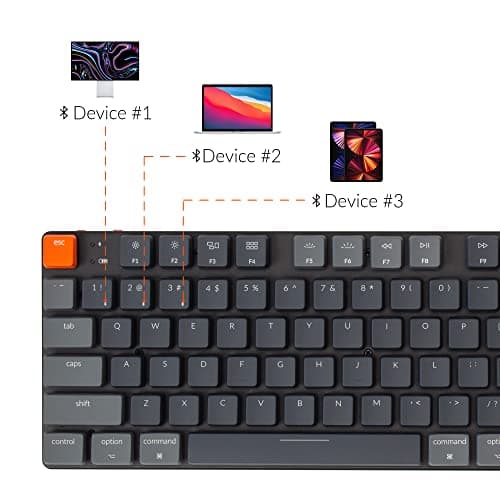 Keychron K5 SE Bluetooth/Wired Slim Keychron Optical Brown Low Profile Mechanical Keyboard image