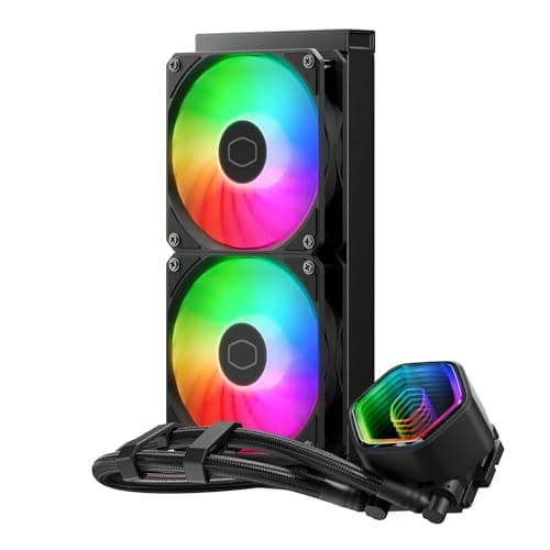 Cooler Master MasterLiquid 240 Core II 70.7 CFM Water 240mm 70.7 CFM Black image
