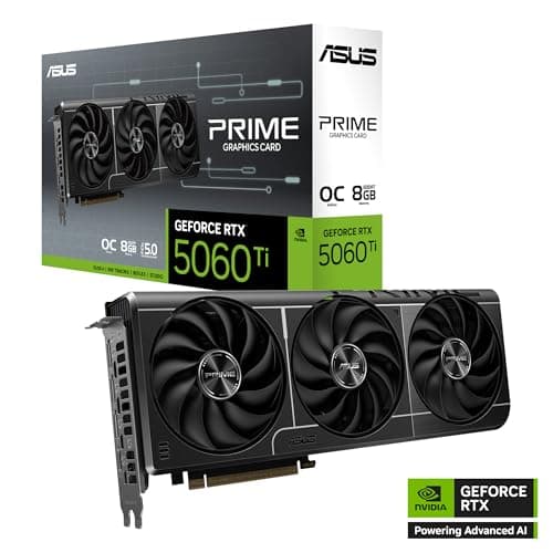 Asus PRIME OC GeForce RTX 5060 Ti 8GB GDDR7 Black image