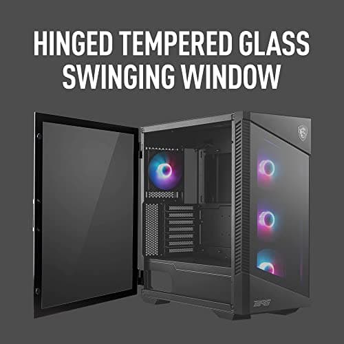 MSI MPG VELOX 100R ATX Mid Tower Black Tempered Glass image