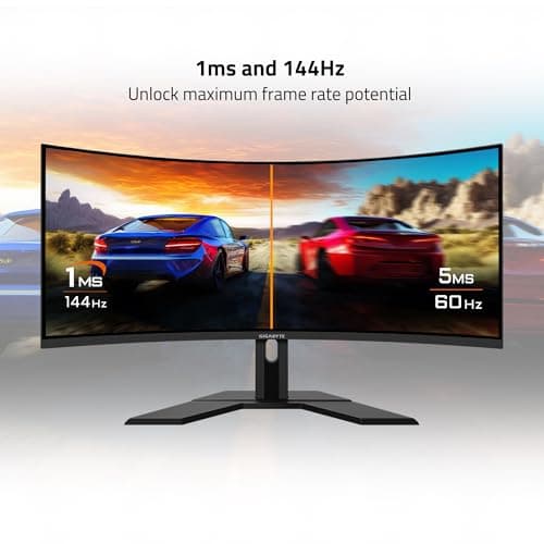 Gigabyte G34WQC A 34" 1440p 144Hz VA Curved Monitor image
