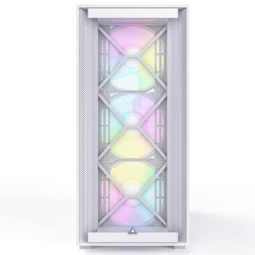 Montech AIR 1000 PREMIUM ATX Mid Tower White with Tempered Glass Side Panel, USB 3.2 Gen 1 Type-A, USB 2.0 Type-A image