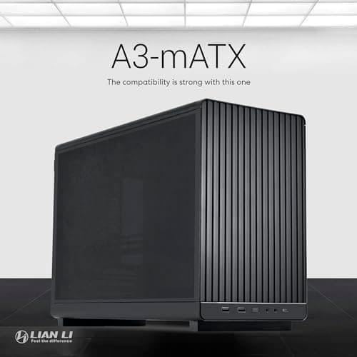 Lian Li A3-mATX Micro ATX Mini Tower Black Mesh image